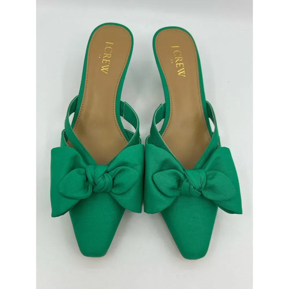 J. CREW Size 6.5 Green Women Pumps NIB